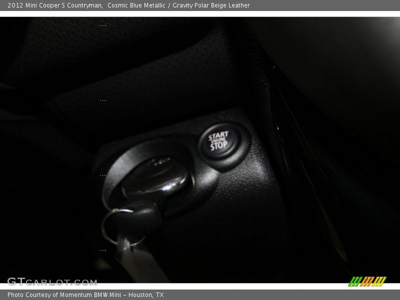 Cosmic Blue Metallic / Gravity Polar Beige Leather 2012 Mini Cooper S Countryman