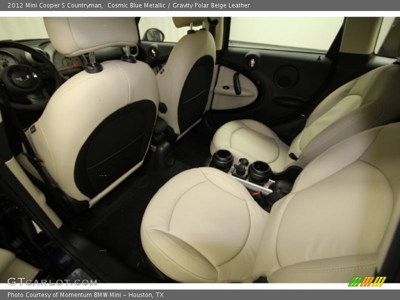 Cosmic Blue Metallic / Gravity Polar Beige Leather 2012 Mini Cooper S Countryman