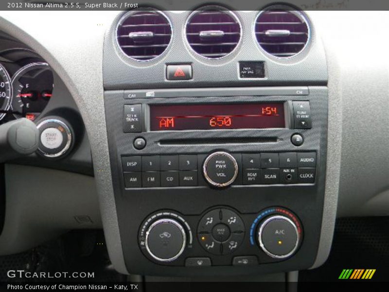 Super Black / Frost 2012 Nissan Altima 2.5 S