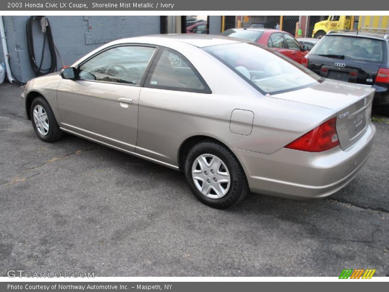 Shoreline Mist Metallic / Ivory 2003 Honda Civic LX Coupe