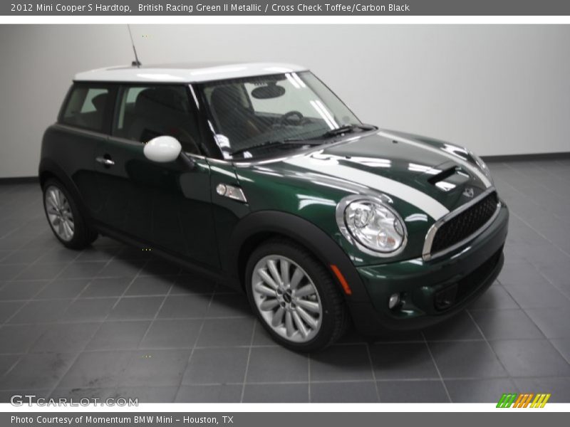 British Racing Green II Metallic / Cross Check Toffee/Carbon Black 2012 Mini Cooper S Hardtop