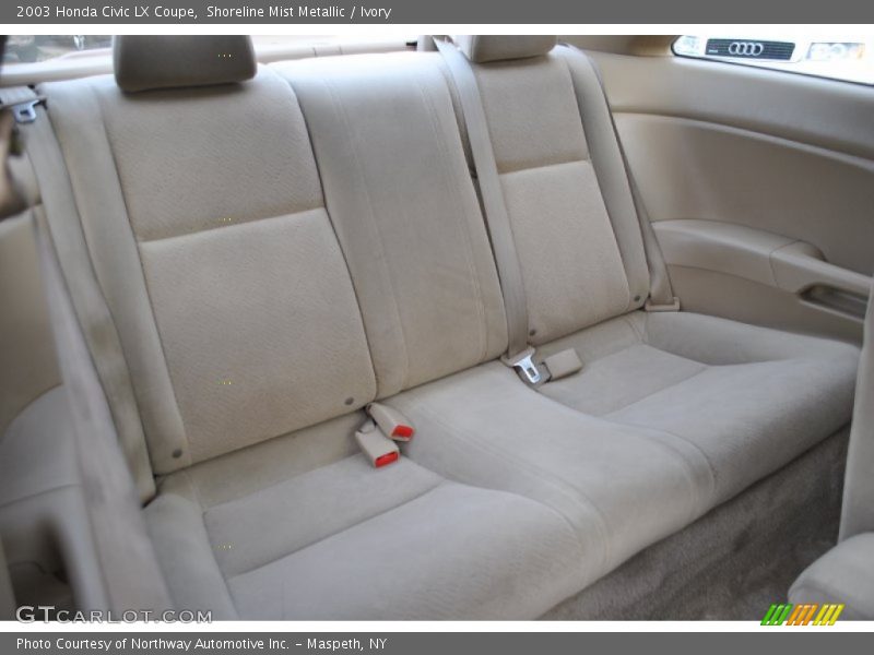 Shoreline Mist Metallic / Ivory 2003 Honda Civic LX Coupe
