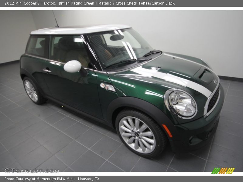 British Racing Green II Metallic / Cross Check Toffee/Carbon Black 2012 Mini Cooper S Hardtop