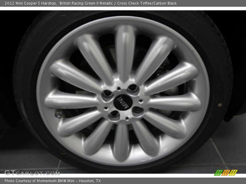 British Racing Green II Metallic / Cross Check Toffee/Carbon Black 2012 Mini Cooper S Hardtop