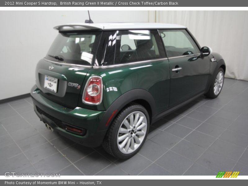 British Racing Green II Metallic / Cross Check Toffee/Carbon Black 2012 Mini Cooper S Hardtop