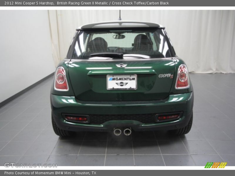 British Racing Green II Metallic / Cross Check Toffee/Carbon Black 2012 Mini Cooper S Hardtop