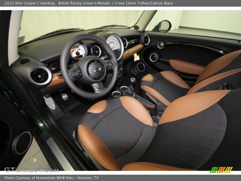 British Racing Green II Metallic / Cross Check Toffee/Carbon Black 2012 Mini Cooper S Hardtop