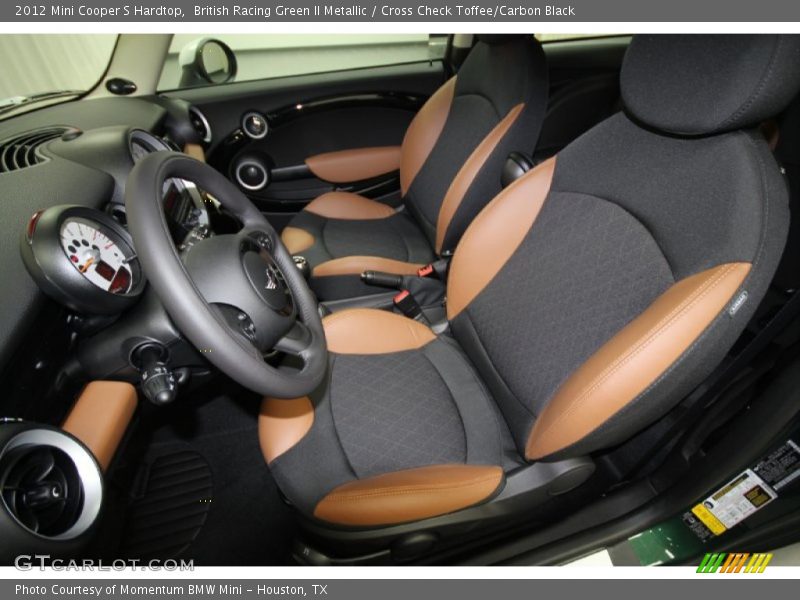 British Racing Green II Metallic / Cross Check Toffee/Carbon Black 2012 Mini Cooper S Hardtop