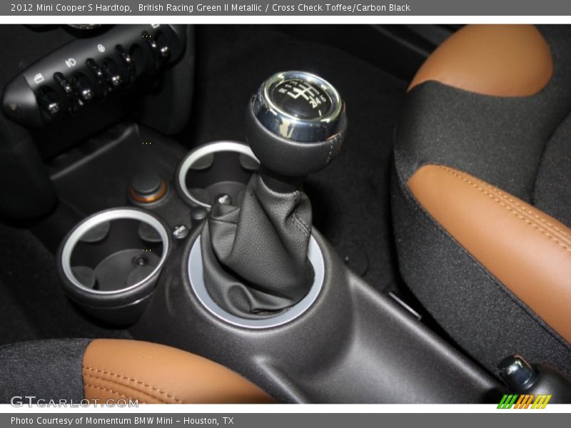 British Racing Green II Metallic / Cross Check Toffee/Carbon Black 2012 Mini Cooper S Hardtop