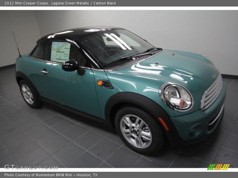 Laguna Green Metallic / Carbon Black 2012 Mini Cooper Coupe
