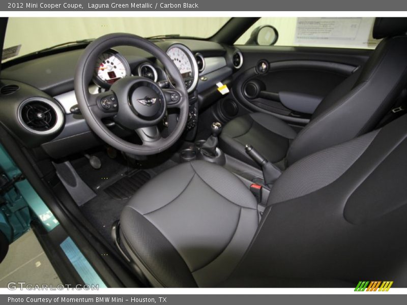  2012 Cooper Coupe Carbon Black Interior