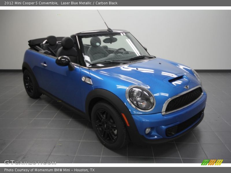 Laser Blue Metallic / Carbon Black 2012 Mini Cooper S Convertible