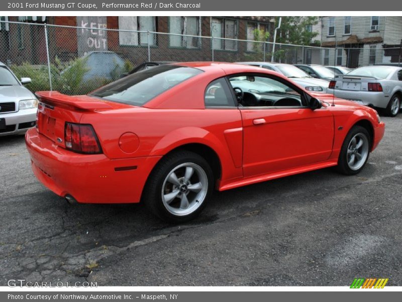 Performance Red / Dark Charcoal 2001 Ford Mustang GT Coupe