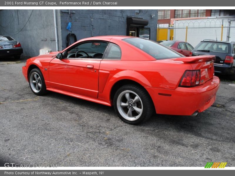 Performance Red / Dark Charcoal 2001 Ford Mustang GT Coupe