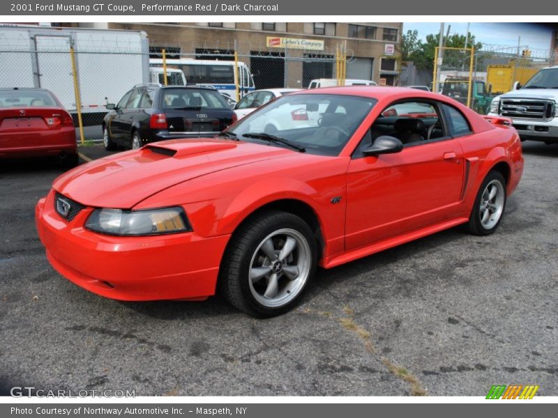 Performance Red / Dark Charcoal 2001 Ford Mustang GT Coupe