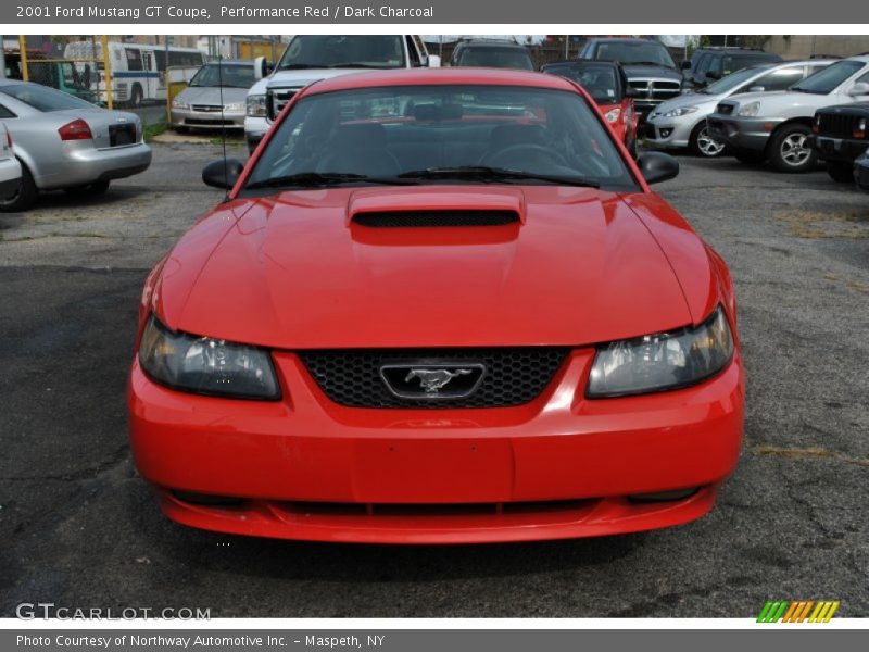 Performance Red / Dark Charcoal 2001 Ford Mustang GT Coupe