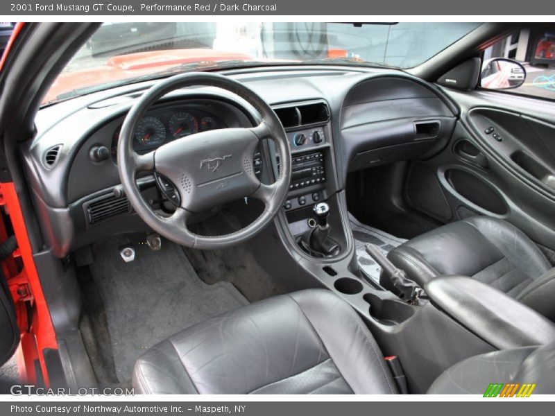 Performance Red / Dark Charcoal 2001 Ford Mustang GT Coupe