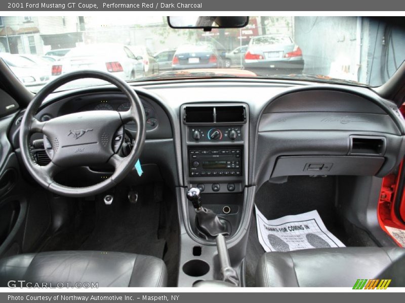 Performance Red / Dark Charcoal 2001 Ford Mustang GT Coupe