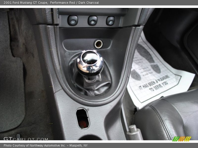Performance Red / Dark Charcoal 2001 Ford Mustang GT Coupe