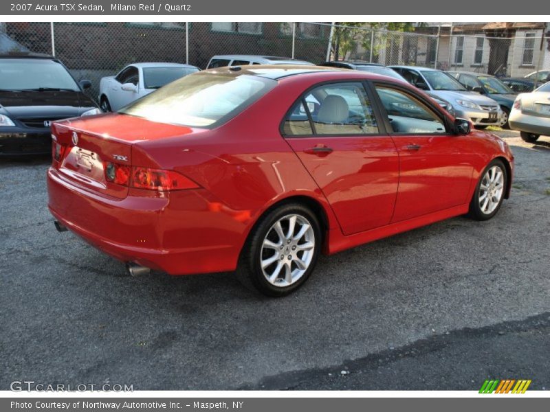 Milano Red / Quartz 2007 Acura TSX Sedan