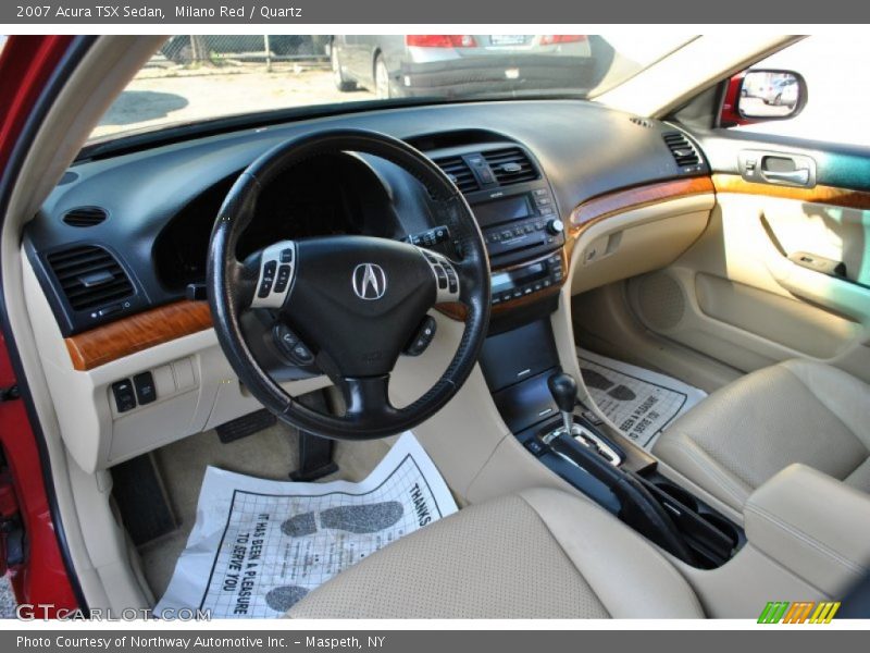 Milano Red / Quartz 2007 Acura TSX Sedan