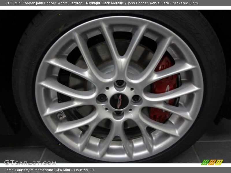Midnight Black Metallic / John Cooper Works Black Checkered Cloth 2012 Mini Cooper John Cooper Works Hardtop