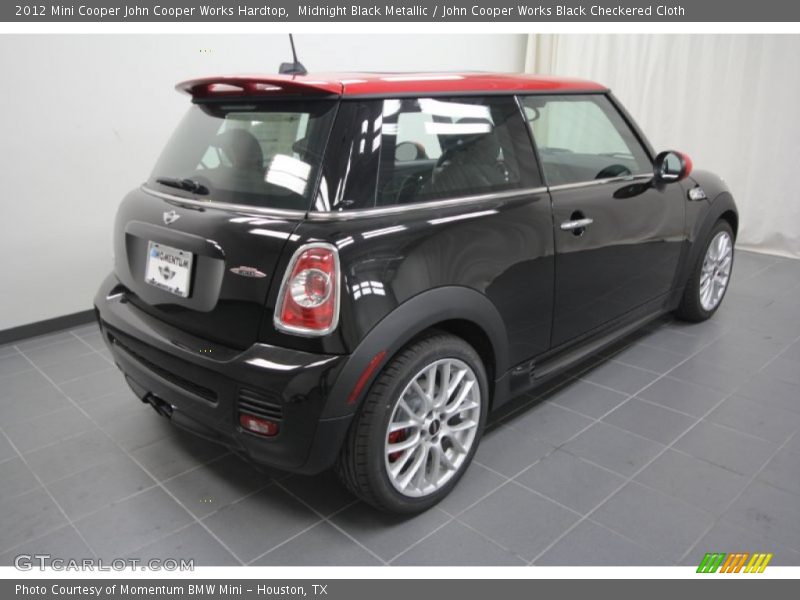 Midnight Black Metallic / John Cooper Works Black Checkered Cloth 2012 Mini Cooper John Cooper Works Hardtop