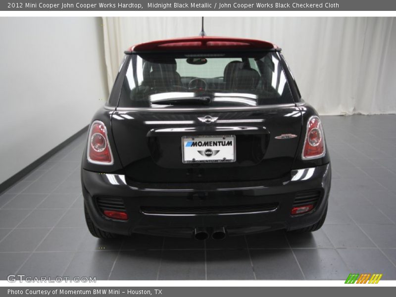 Midnight Black Metallic / John Cooper Works Black Checkered Cloth 2012 Mini Cooper John Cooper Works Hardtop