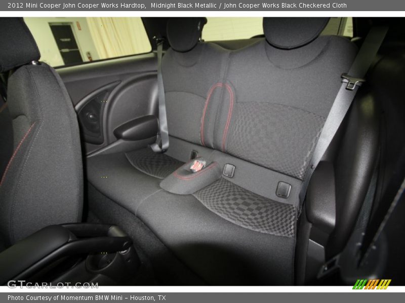 Midnight Black Metallic / John Cooper Works Black Checkered Cloth 2012 Mini Cooper John Cooper Works Hardtop