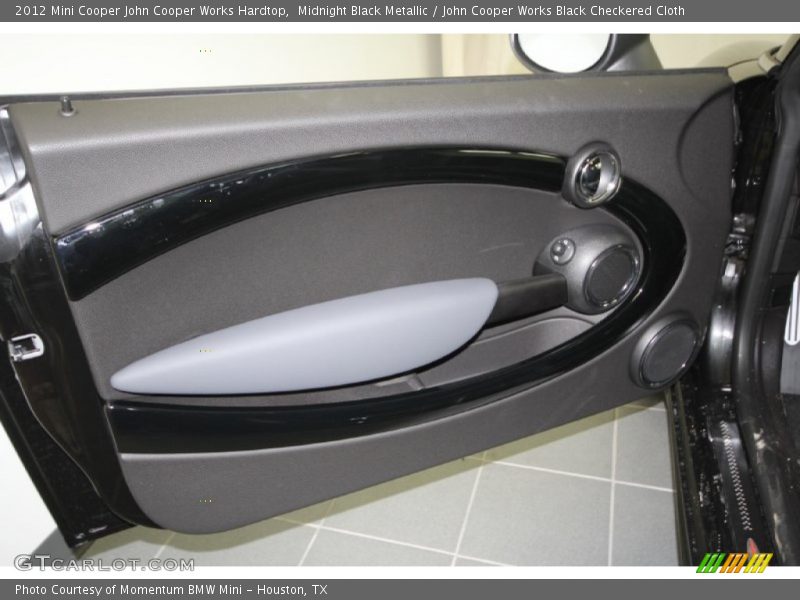Midnight Black Metallic / John Cooper Works Black Checkered Cloth 2012 Mini Cooper John Cooper Works Hardtop