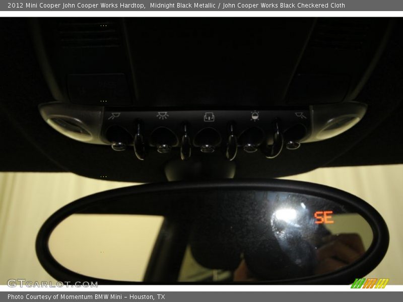 Midnight Black Metallic / John Cooper Works Black Checkered Cloth 2012 Mini Cooper John Cooper Works Hardtop