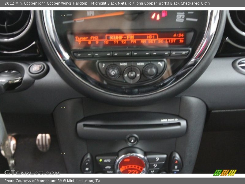 Midnight Black Metallic / John Cooper Works Black Checkered Cloth 2012 Mini Cooper John Cooper Works Hardtop