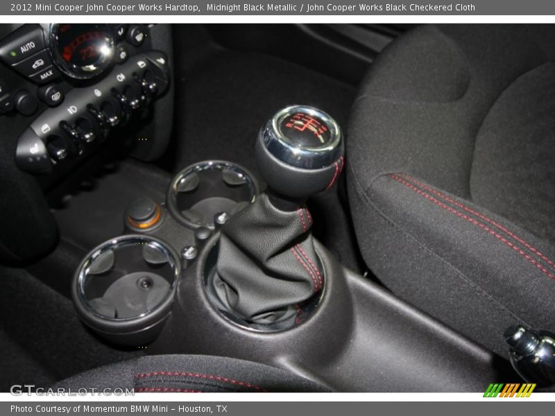 Midnight Black Metallic / John Cooper Works Black Checkered Cloth 2012 Mini Cooper John Cooper Works Hardtop
