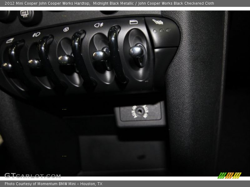 Midnight Black Metallic / John Cooper Works Black Checkered Cloth 2012 Mini Cooper John Cooper Works Hardtop