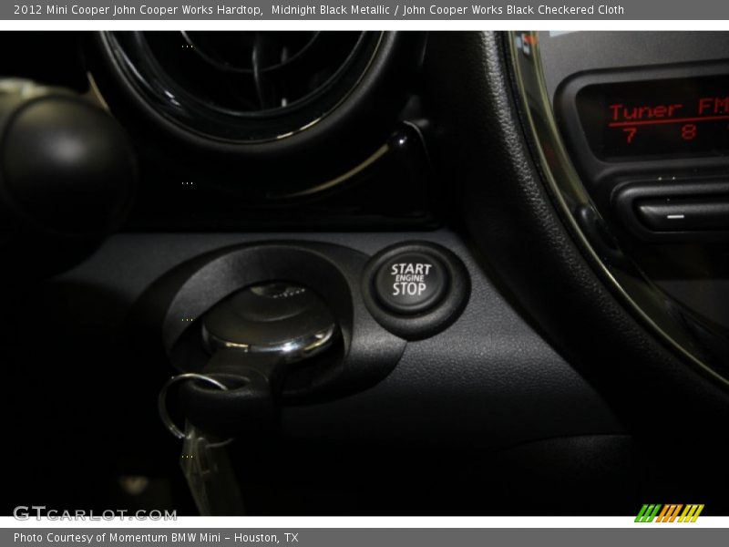Midnight Black Metallic / John Cooper Works Black Checkered Cloth 2012 Mini Cooper John Cooper Works Hardtop