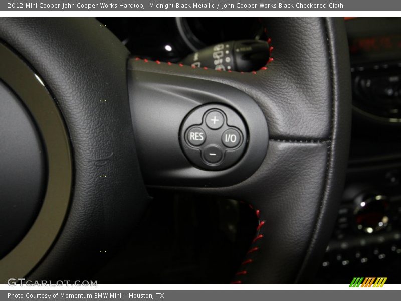 Midnight Black Metallic / John Cooper Works Black Checkered Cloth 2012 Mini Cooper John Cooper Works Hardtop