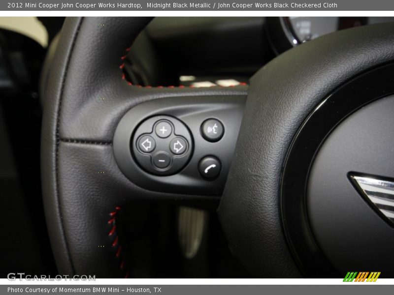 Midnight Black Metallic / John Cooper Works Black Checkered Cloth 2012 Mini Cooper John Cooper Works Hardtop