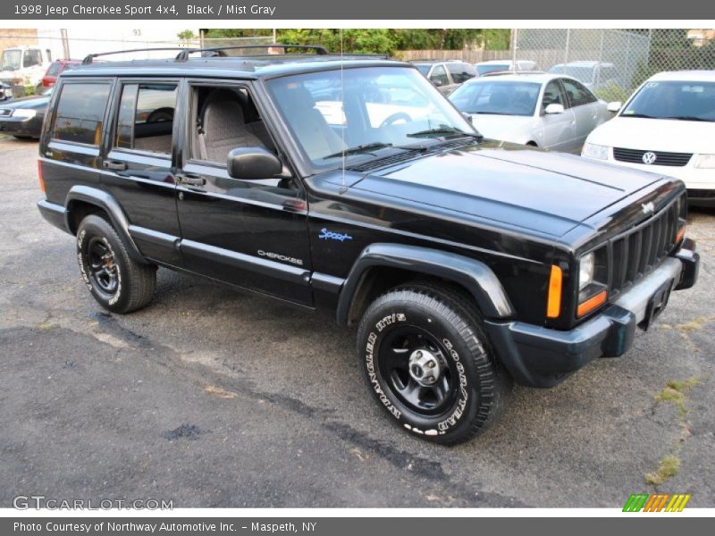 Black / Mist Gray 1998 Jeep Cherokee Sport 4x4