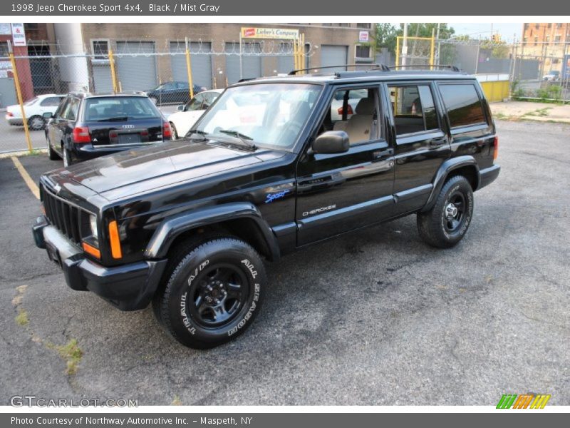 Black / Mist Gray 1998 Jeep Cherokee Sport 4x4