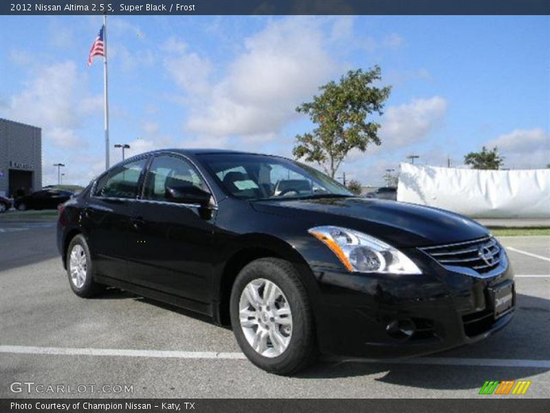 Super Black / Frost 2012 Nissan Altima 2.5 S