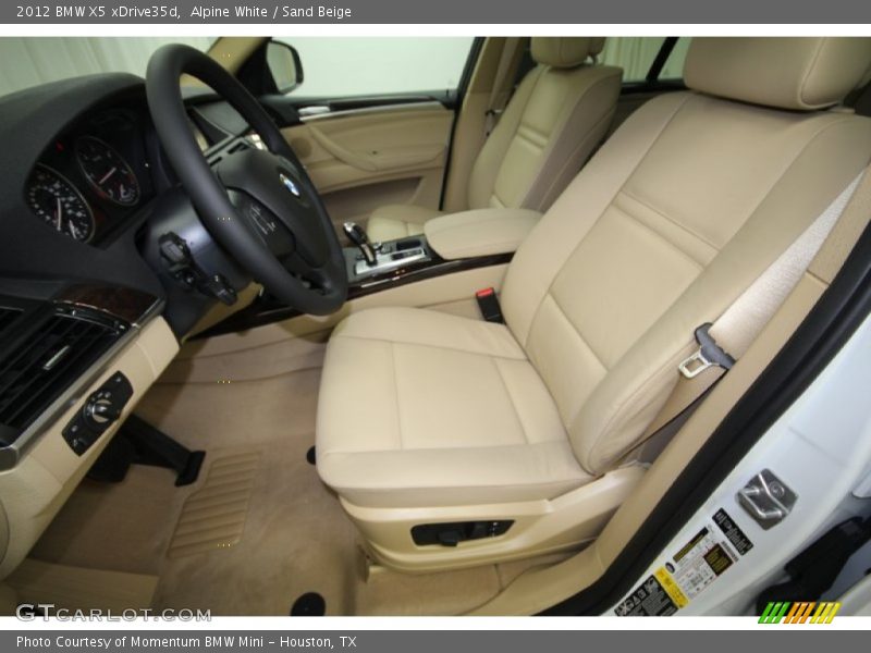  2012 X5 xDrive35d Sand Beige Interior