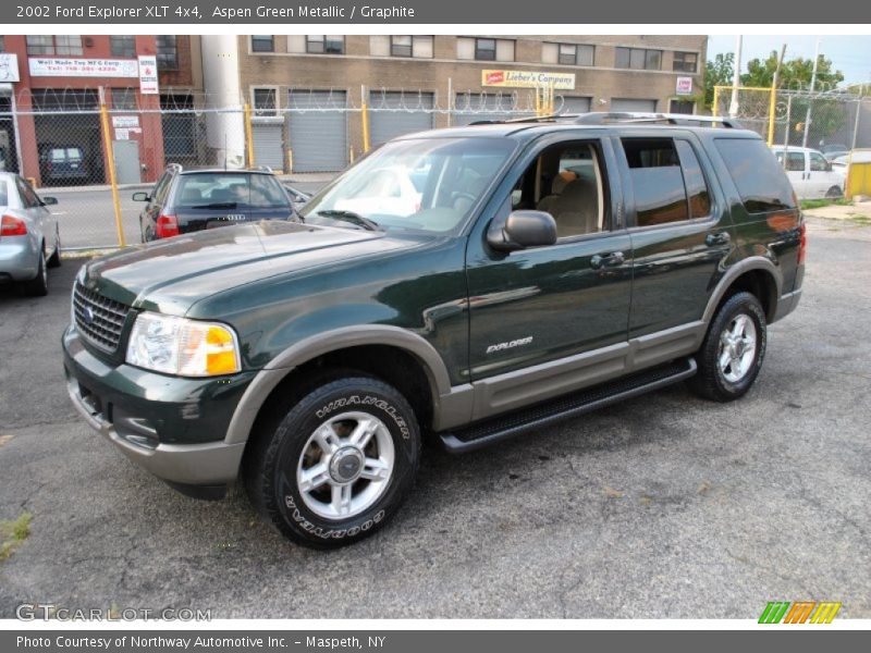 Aspen Green Metallic / Graphite 2002 Ford Explorer XLT 4x4