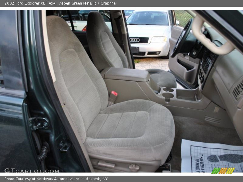 Aspen Green Metallic / Graphite 2002 Ford Explorer XLT 4x4