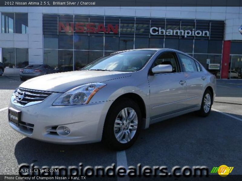 Brilliant Silver / Charcoal 2012 Nissan Altima 2.5 S