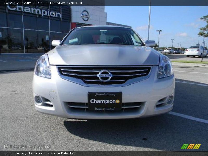 Brilliant Silver / Charcoal 2012 Nissan Altima 2.5 S