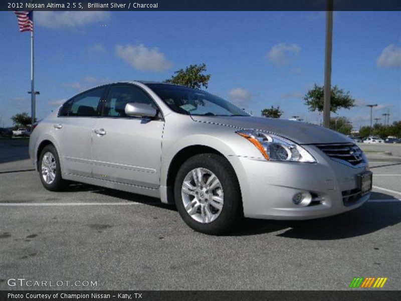 Brilliant Silver / Charcoal 2012 Nissan Altima 2.5 S