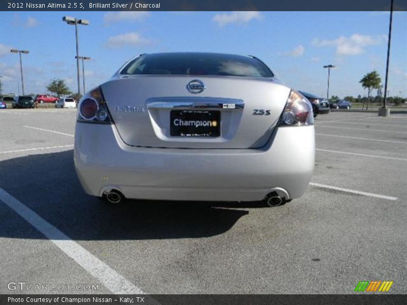 Brilliant Silver / Charcoal 2012 Nissan Altima 2.5 S