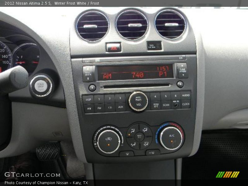 Winter Frost White / Frost 2012 Nissan Altima 2.5 S
