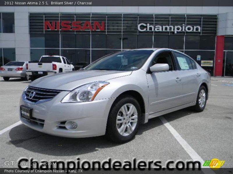 Brilliant Silver / Charcoal 2012 Nissan Altima 2.5 S