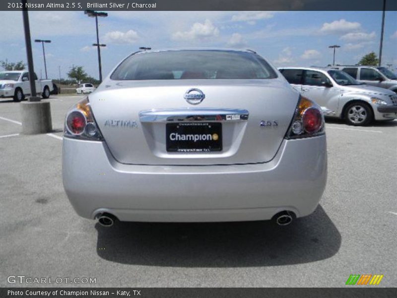 Brilliant Silver / Charcoal 2012 Nissan Altima 2.5 S